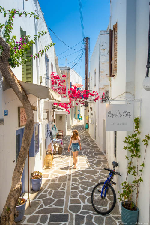 Paros Greece - Walking around Parikia