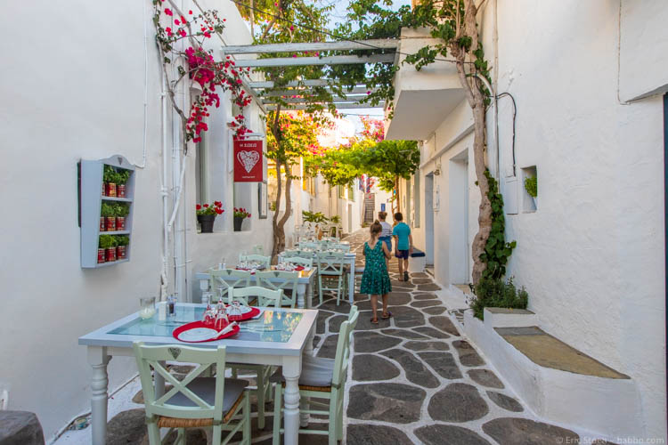 Paros Greece - Another evening in Naoussa
