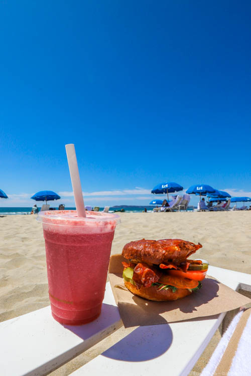 Loews Coronado Bay Resort - Lunch at the beach