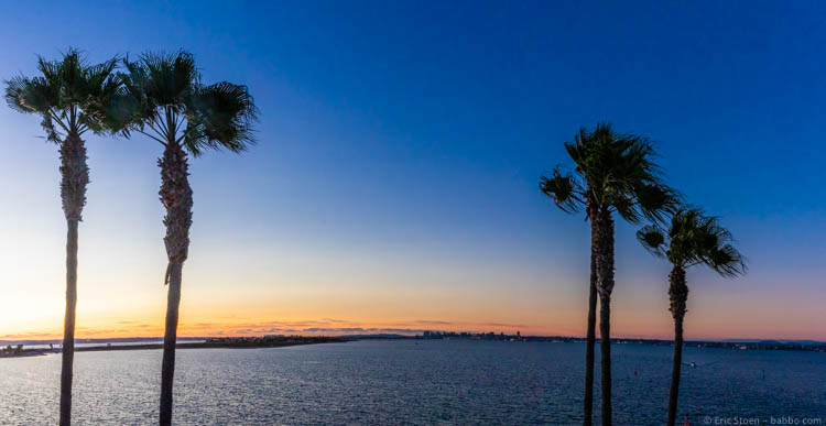 Loews Coronado Bay Resort - Sunset from our rooms