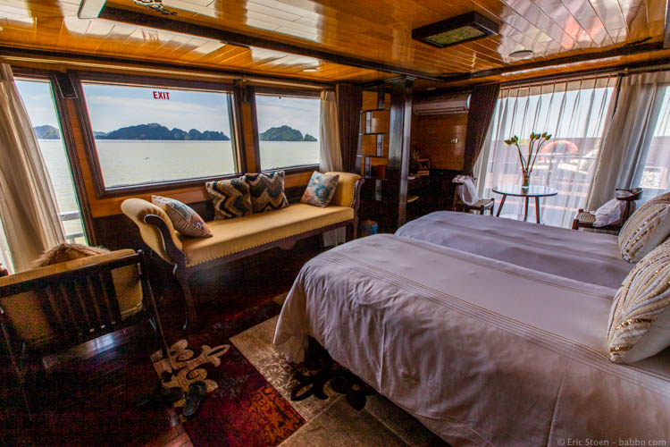 Asia with kids - Vietnam - Our Hera Cruises cabin