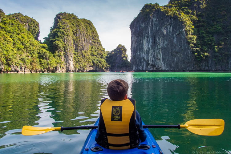 Asian countries - Vietnam - Ha Long Bay - Loved the kayaking!