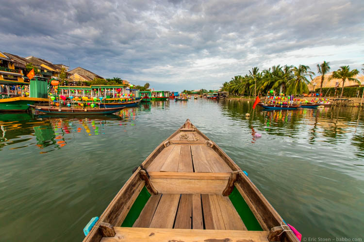 Asian countries - Vietnam - Sunset on the Thu Bon River