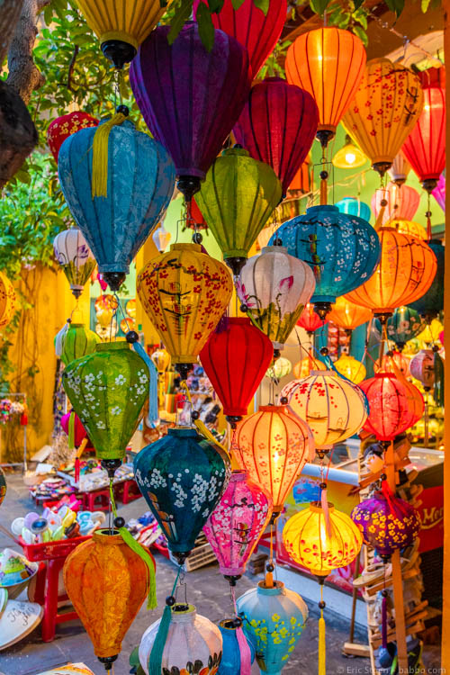 Asia with kids - Vietnam - The lanterns that Hoi An is famous for
