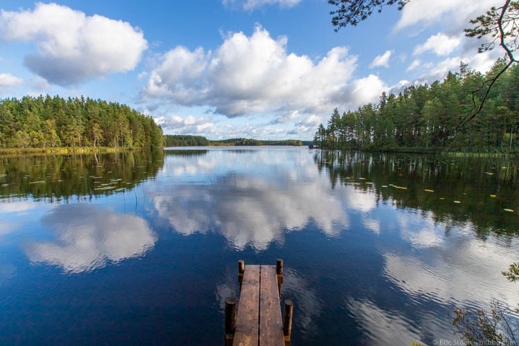 Sweden with kids - Loved the reflections