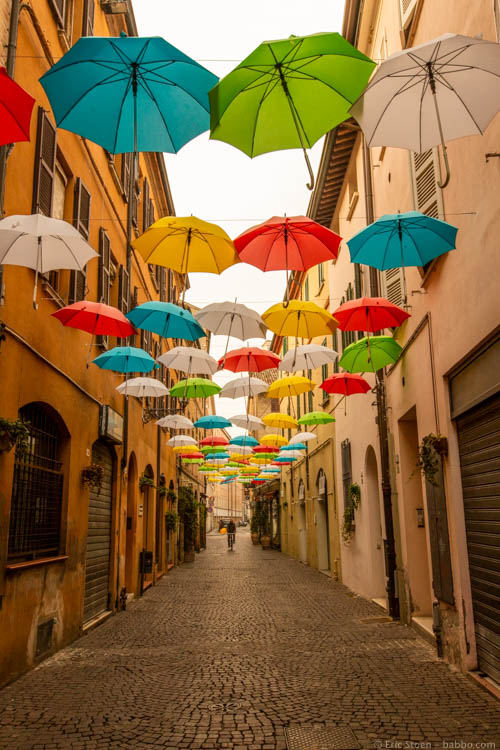 Ravenna - Ravenna's umbrella street