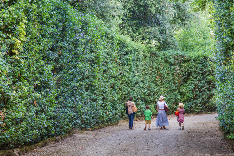 Kid-friendly Europe - Boboli Gardens in Florence 
