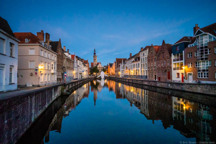 Kid-Friendly European Cities - Bruges - One of the best family holiday destinations in Europe: Bruges in the early morning. 