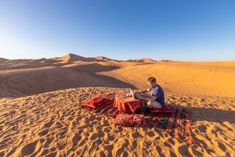 How to be a travel writer - At work in Morocco - February 2020