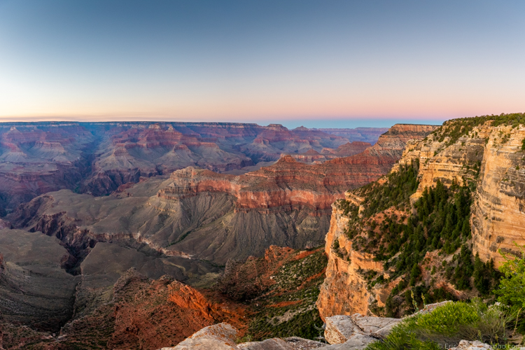 SW USA Road Trip Planner - The view from Yavapai Point