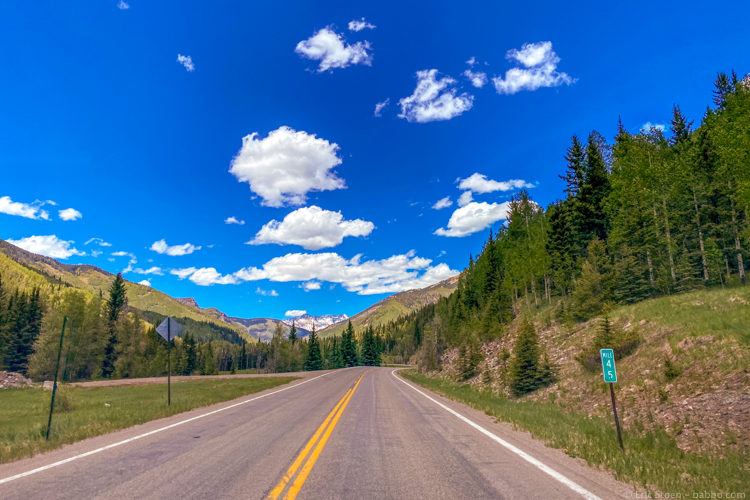 SW USA Road Trip Planner - In Colorado, heading to Telluride