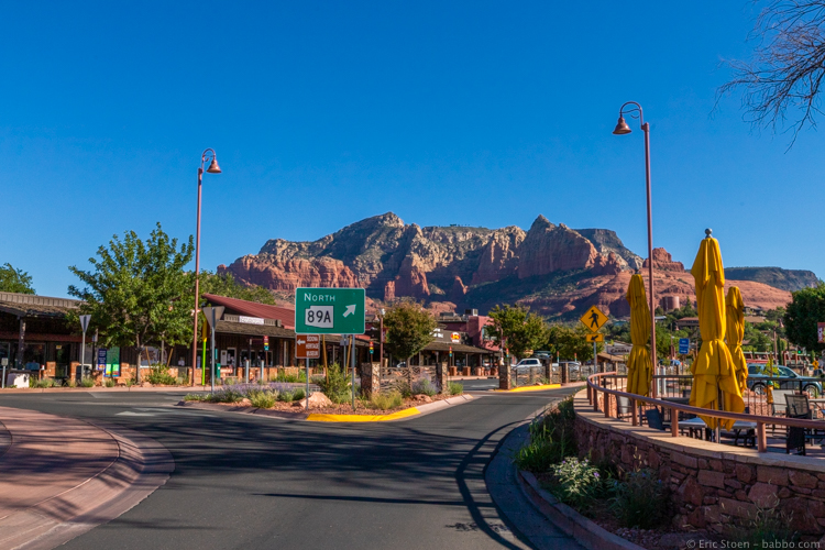 How to choose a hotel - In Sedona, Arizona this summer we chose a hotel right in the middle of town