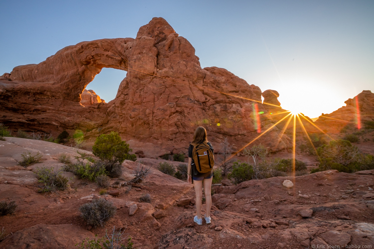 Best Christmas Presents -Sunrise at Arches National Park, with Carhartt