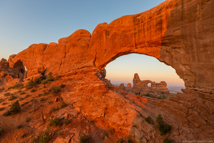 Arches National Park - the Windows at sunrise