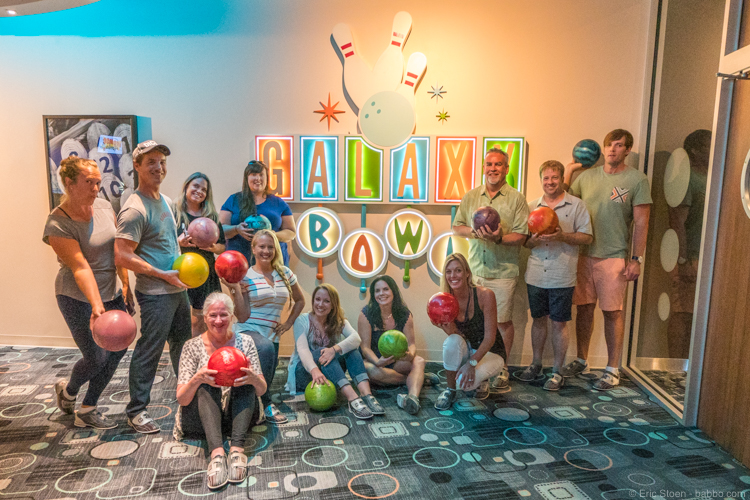 Bowling at Universal Orlando with the Blog Squad - Universal's brand ambassador group. 