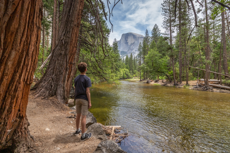 Colorado road trip -  At Yosemite, with Half Dome in the distance