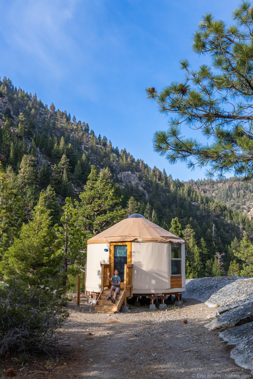 Colorado road trip - One of the other yurts at Wylder Hope Valley