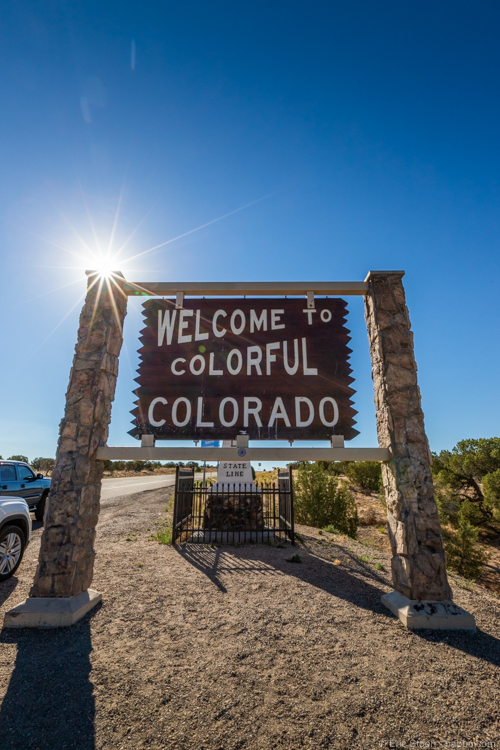 Colorado road trip - I always love entering Colorado! 