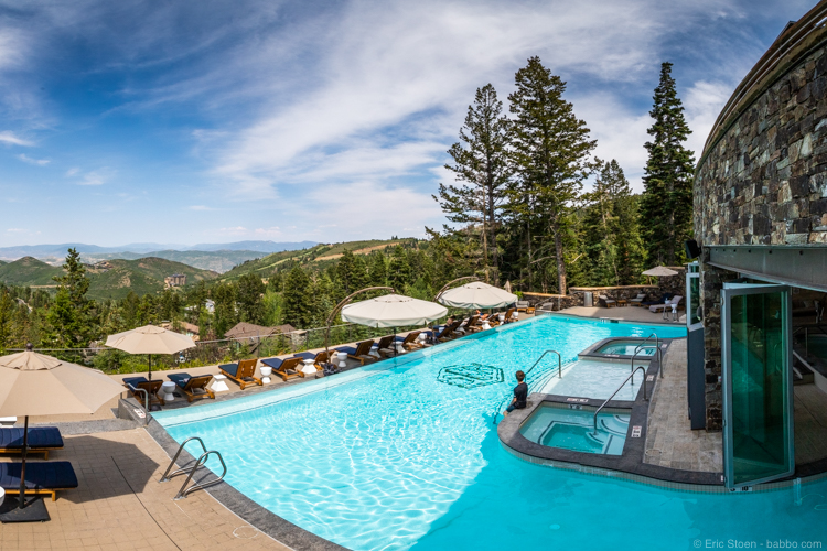 Colorado Road Trip - The pool at Stein Eriksen Residences