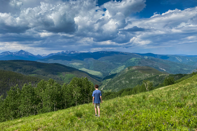 Colorado road trip - At the top of Vail Mountain