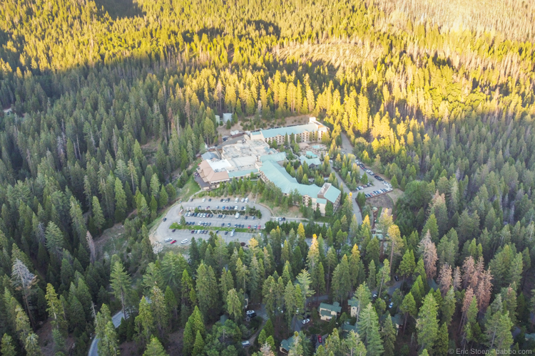 Colorado road trip - Tenaya Lodge from above