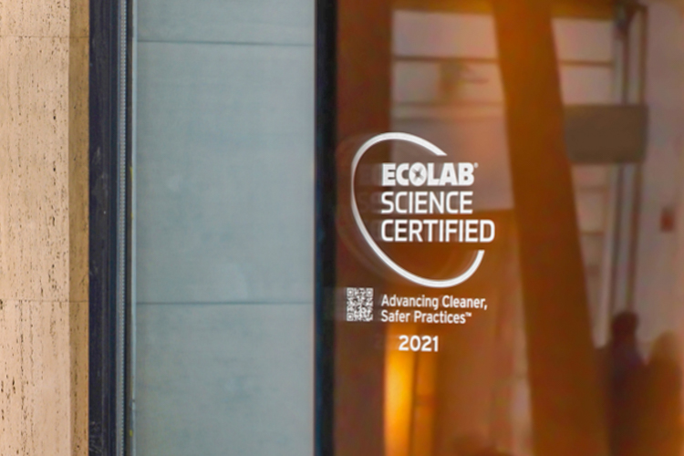 Look for the Ecolab Science Certified seal wherever you stay and dine