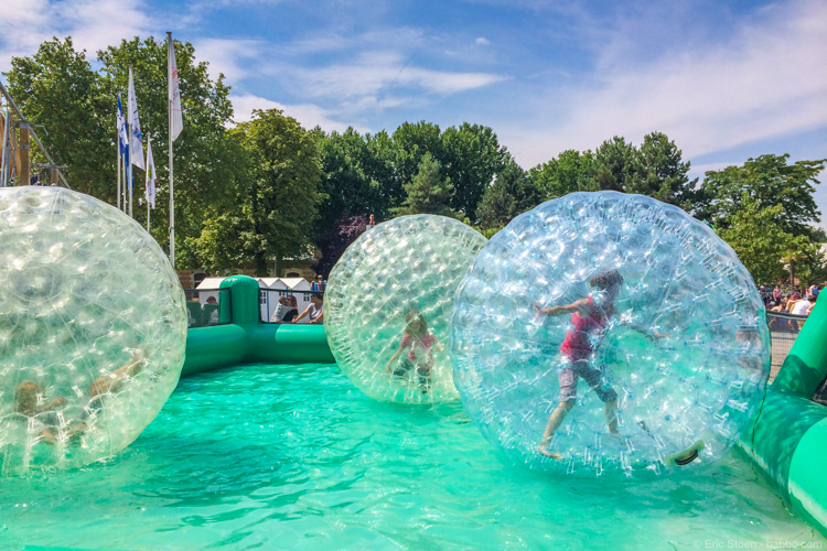 Best things to do in Paris: Hamster balls at Jardin d’Acclimatation