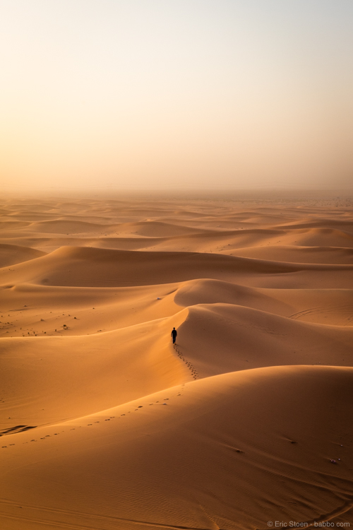 Riyadh - Sunrise at the Red Dunes outside Riyadh