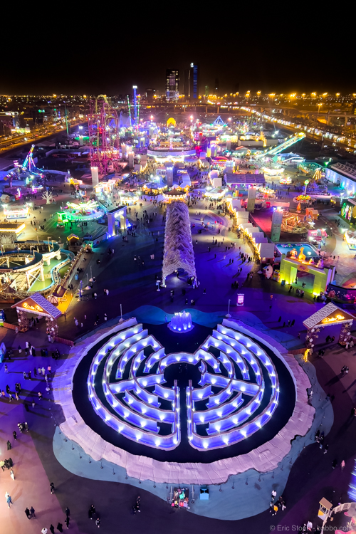 Riyadh - From the top of Winter Wonderland's Ferris Wheel