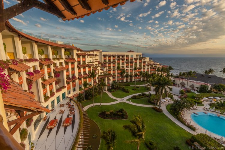 Grand Velas Riviera Nayarit - the view from our Ocean View Parlor Suite