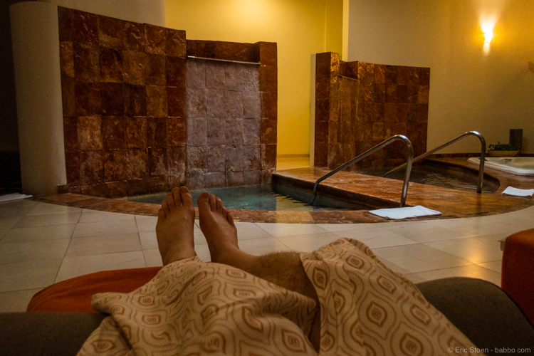 Grand Velas Riviera Nayarit - Relaxing between the water journey and my massage.