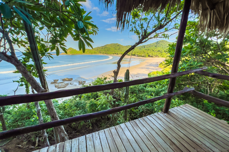 Nicaragua Family Travel - The view from our bungalow at Morgan's Rock in San Juan del Sur, Nicaragua