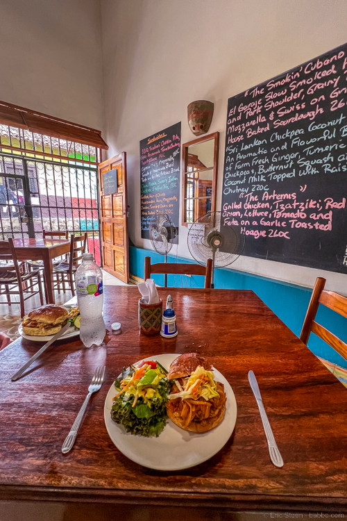 Nicaragua Family Travel - Lunch at El Garaje