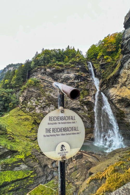 Swiss cycling: Reichenbach Falls