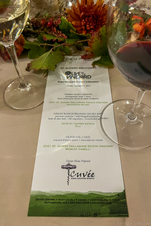 Chase Southwest Live In The Vineyard - Dinner at St. Supery Estate & Winery