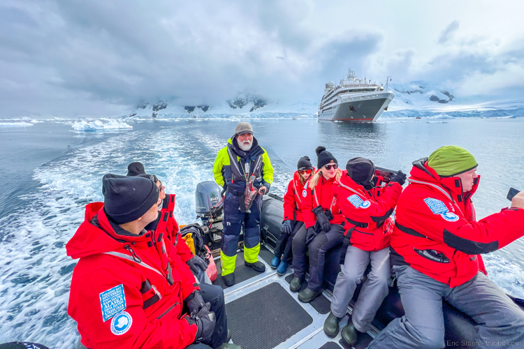 Adventures By Disney Antarctica - Heading out on our Zodiac cruise with Expedition Leader John Frick. He was amazing! 