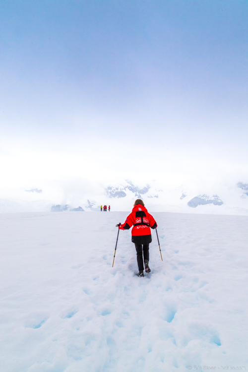 Adventures By Disney Antarctica - Hiking up to the top of Danco Island