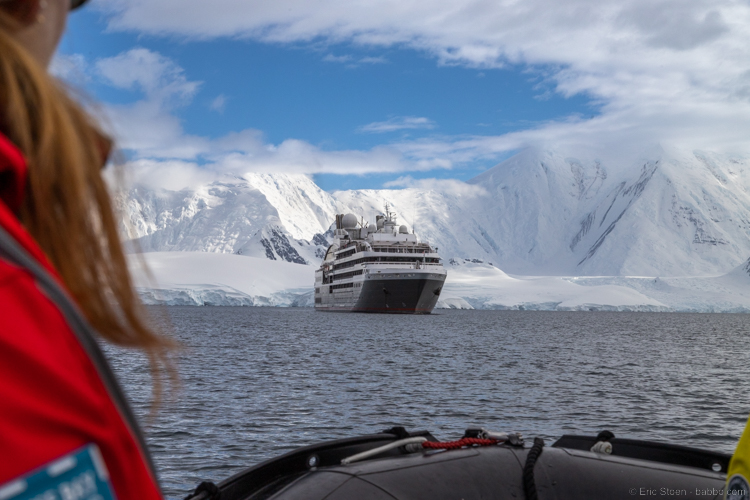 Adventures By Disney Antarctica - On the Zodiac back to the ship