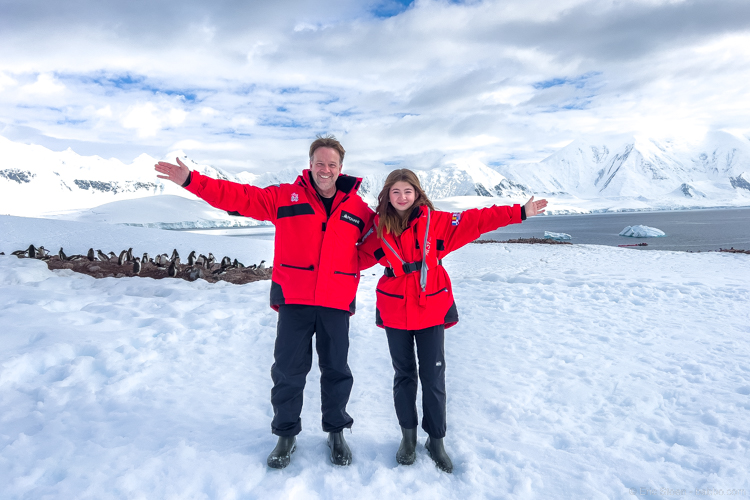 In Antarctica with my 12-year-old daughter as part of an Adventures By Disney partnership