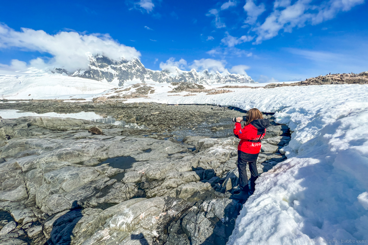 Adventures By Disney Antarctica - Photographing a Weddell Seal at Jougla Point