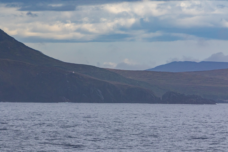 The Cape Horn lighthouse (center left) and the very tip of South America (front right)