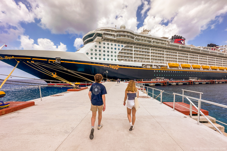 Disney Fantasy Cruise - Heading back to the ship in Cozumel