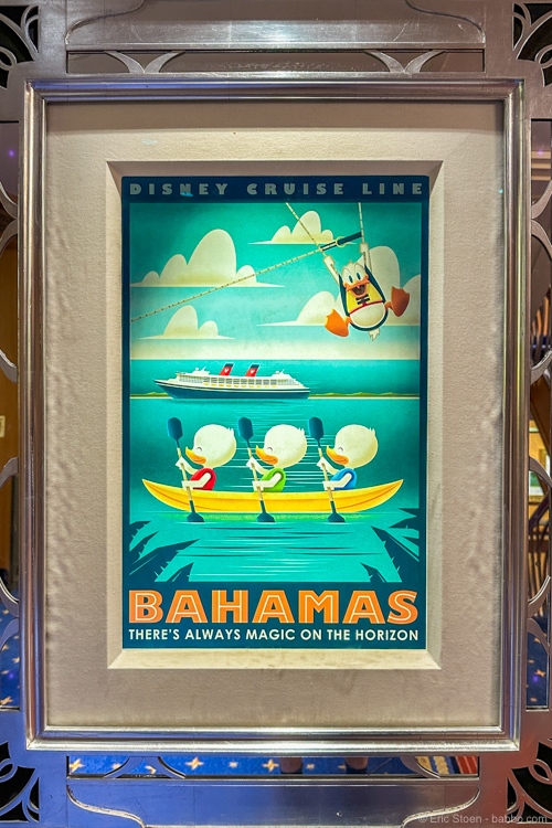 Disney Fantasy Cruise - The interactive art and travel posters throughout the ship are fun