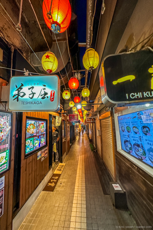 Hokkaido Japan: Ramen Alley in Odori