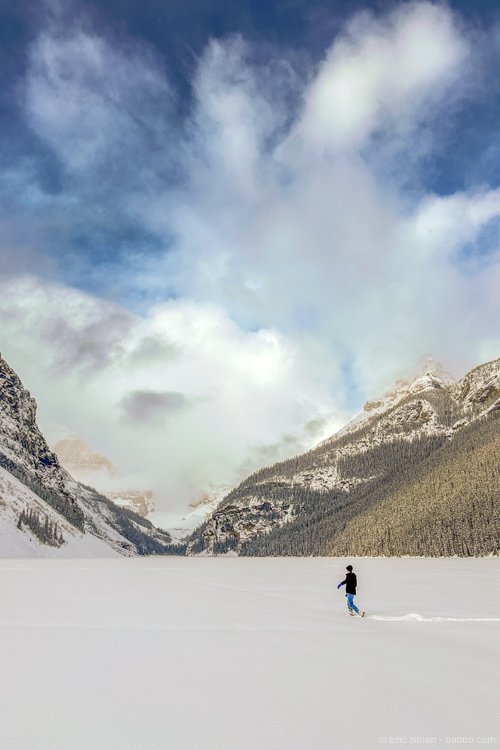 Where to travel: Snow shoeing at Lake Louise this March