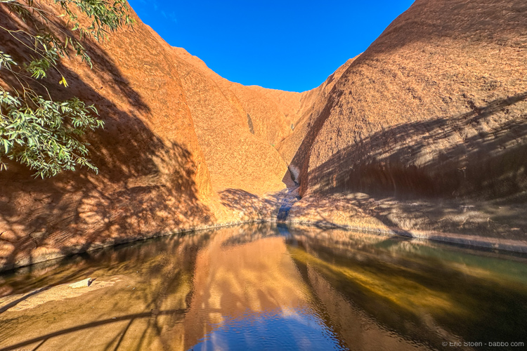 A waterhole. Yep, there's water! 