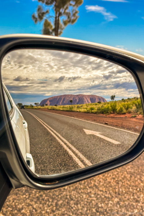 Be sure to check your mirrors as you're driving out of the National Park! 