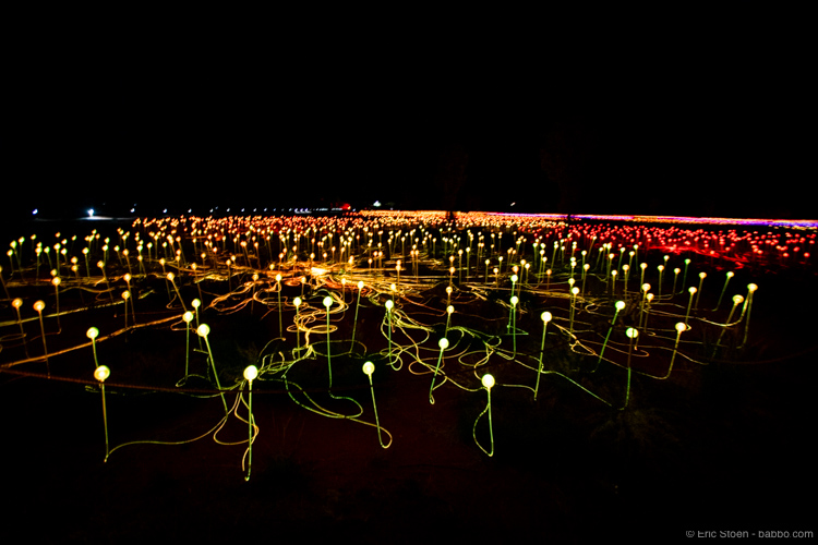 The Field of Light at Uluru