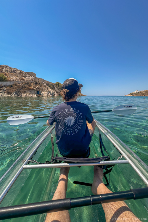 Kayaking from Vari Beach