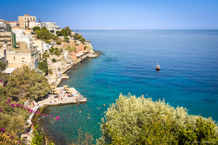 Vaporia Beach from above